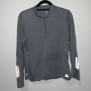 ADIDAS LONG SLEEVE WORKOUT HALF ZIP TOP